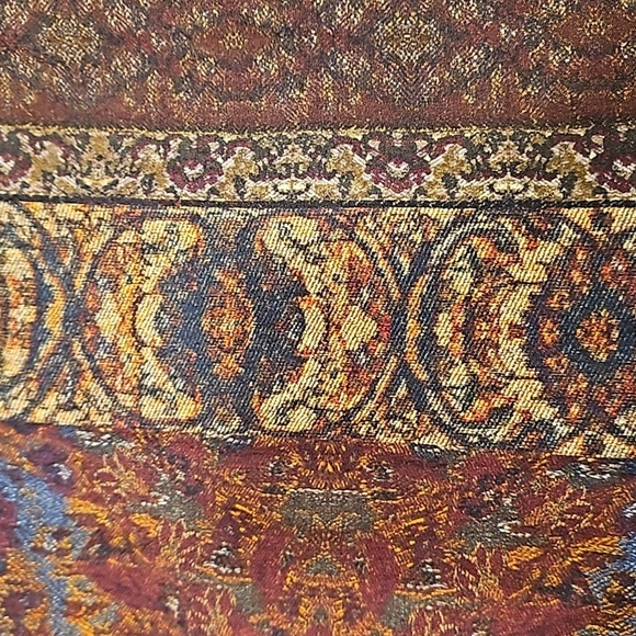 💕ZARA💕 Printed Midi Dress 8913/829 ~ Brick Multi-Color Abstract Print Small - Picture 11 of 15